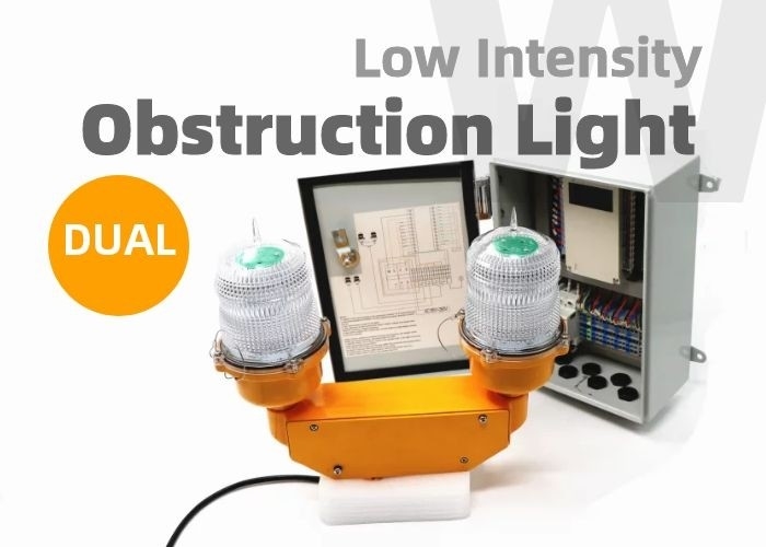 Controlador Cold Rolled Steel da luz de obstrução 48VDC para luzes de obstrução de monitoração de colocação em movimento