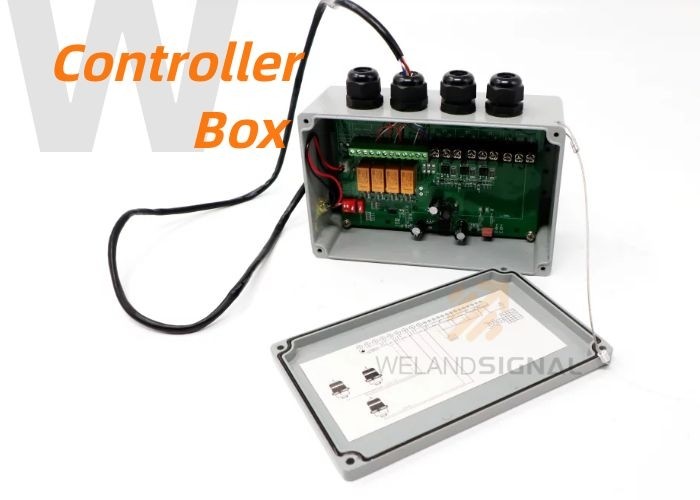 Controlador remoto Electrostatic Polyester do alarme da luz de obstrução do diodo emissor de luz