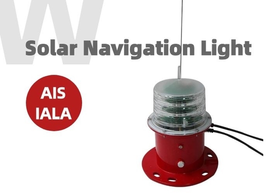 Luzes de navegação vermelhas 12VDC solar do AIS IALA da boia 4VDC 48VDC