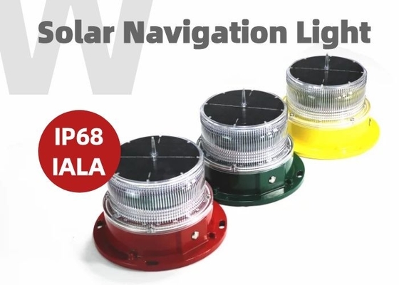 Luzes postas solares de piscamento do barco da visibilidade das luzes de navegação 3-4nm do barco IP68